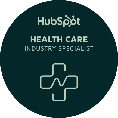 HubSpot Health Care Industry Specialist badge