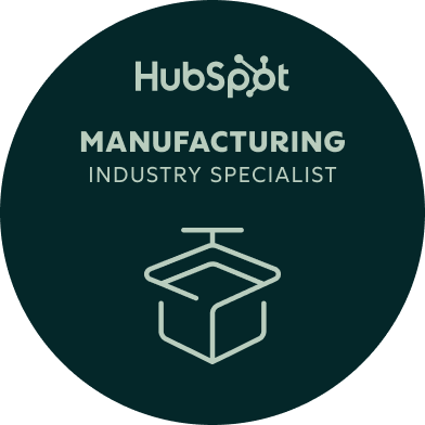 HubSpot Manufacturing Industry Specialist badge